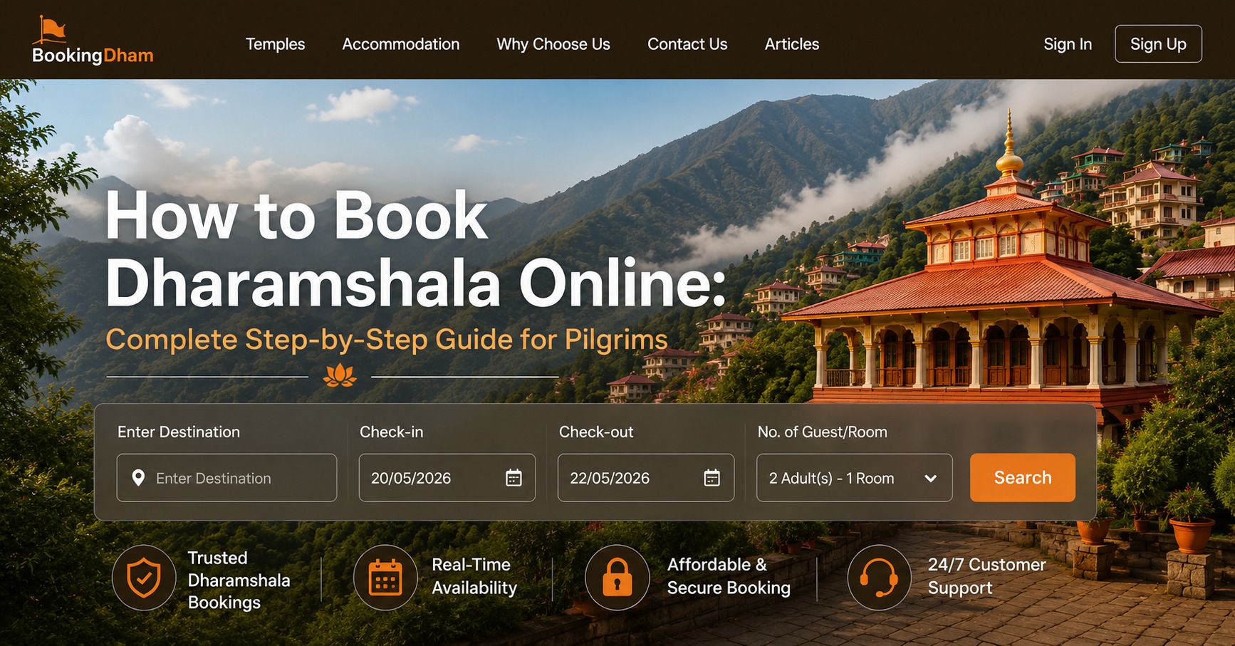 How to Book Dharamshala Online: Complete Step-by-Step Guide for Pilgrims
