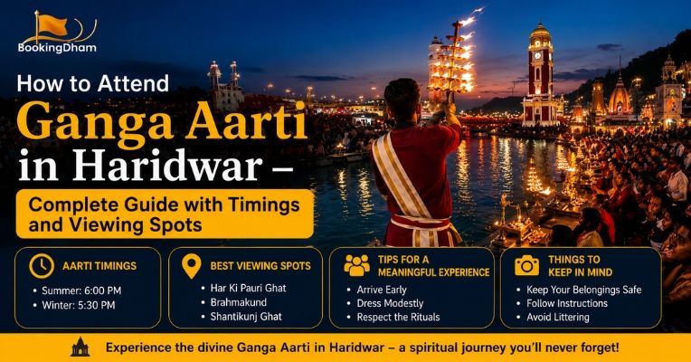 How to Attend Ganga Aarti in Haridwar – Complete Guide with Timings and Viewing Spots
